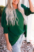 Load image into Gallery viewer, White Smocked Wrist Shift Top