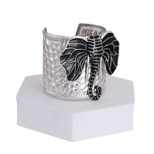 Load image into Gallery viewer, Black Elephant Head Cuff
