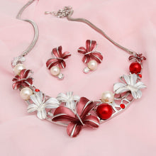 Load image into Gallery viewer, Collar Refined Red White Butterfly DST Necklace
