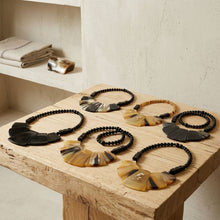 Load image into Gallery viewer, Handcrafted Real Water Buffalo Horn Bib Necklace
