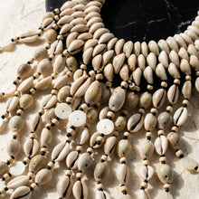Load image into Gallery viewer, Handcrafted Cowrie Shell Large Bib Necklace