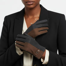 Load image into Gallery viewer, Gray Taupe Faux Suede Touchscreen Winter Gloves