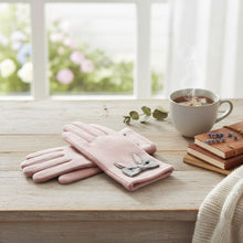 Load image into Gallery viewer, Pink Woolen Cute Rabbit Touchscreen Winter Gloves