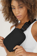 Load image into Gallery viewer, Black Waterproof Zipped Crossbody Chest Bag 20*5*14cm
