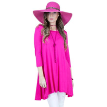 Load image into Gallery viewer, Small Fuchsia Scoop Neck Tunic