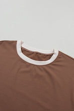 Load image into Gallery viewer, Strawberry Pink Color Block Detail Casual Two-piece Set