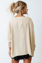 Load image into Gallery viewer, White Smocked Wrist Shift Top