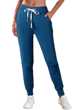 Load image into Gallery viewer, Gray Drawstring Waist Pocketed Joggers