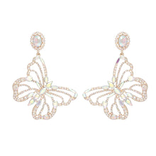 Load image into Gallery viewer, Dangle XL Aurbo Glam Butterfly Post Earrings