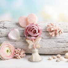 Load image into Gallery viewer, Pink Oversized Flower Butterfly Tassel Earrings