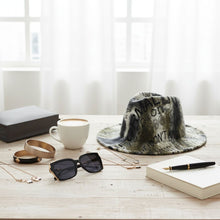 Load image into Gallery viewer, Fedora Olive Green and Black Graffiti Tie Dye Hat