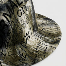 Load image into Gallery viewer, Fedora Olive Green and Black Graffiti Tie Dye Hat