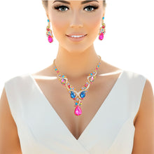 Load image into Gallery viewer, Crystal Collar Multi Stone Necklace for Women