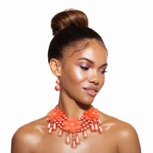 Load image into Gallery viewer, Pink Pearl Teardrop Flower Set