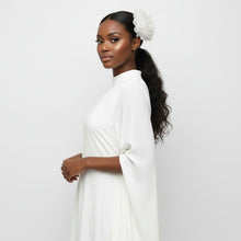 Load image into Gallery viewer, White Camellia Flower Sparkle Brooch Hair Clip