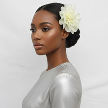 Load image into Gallery viewer, Yellow Camellia Flower Sparkle Brooch Hair Clip