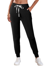 Load image into Gallery viewer, Gray Drawstring Waist Pocketed Joggers