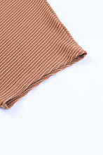 Load image into Gallery viewer, Blue Striped Ribbed Knit T-shirt Shift Dress