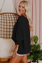 Load image into Gallery viewer, White Smocked Wrist Shift Top
