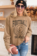 Load image into Gallery viewer, Khaki Rugby FOOTBALL SEASON Graphic Game Day Sweatshirt