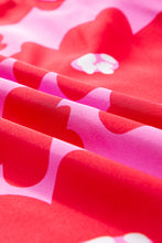 Load image into Gallery viewer, Rose Floral Puff Sleeve Frill Neckline Blouse