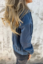 Load image into Gallery viewer, Real Teal Corduroy Drawstring Hooded Pocket Zip Up Jacket