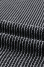 Load image into Gallery viewer, Blue Striped Ribbed Knit T-shirt Shift Dress