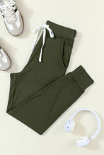 Load image into Gallery viewer, Gray Drawstring Waist Pocketed Joggers