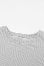 Load image into Gallery viewer, Strawberry Pink Textured Loose Fit T Shirt and Drawstring Pants Set