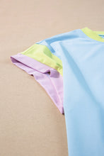 Load image into Gallery viewer, Strawberry Pink Color Block Detail Casual Two-piece Set