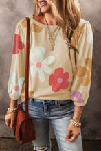 Load image into Gallery viewer, Rose Cute Flower Print Bracelet Sleeve Top