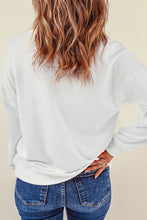 Load image into Gallery viewer, Beige Pumpkin Leopard Bow Knot Print Pullover Sweatshirt