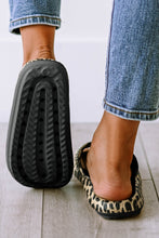 Load image into Gallery viewer, Leopard Print Thick Sole Slip On Slippers