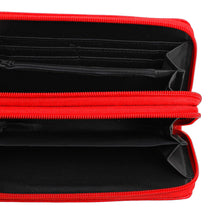 Load image into Gallery viewer, Zipper Wallet Red Soft Grain for Women