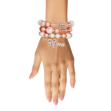 Load image into Gallery viewer, Bracelets Light Pink Breast Cancer Hope Set Women