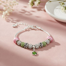 Load image into Gallery viewer, Snake Chain Pink Green Charm Women's Bracelet