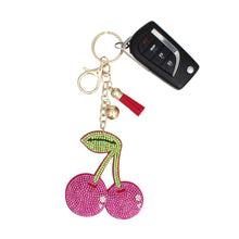 Load image into Gallery viewer, Keychain Cheeky Coquette Fuchsia Cherry Bag Charm