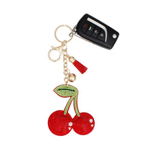 Load image into Gallery viewer, Keychain Cheeky Coquette Red Cherry Bag Charm