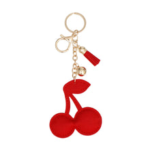 Load image into Gallery viewer, Keychain Cheeky Coquette Red Cherry Bag Charm