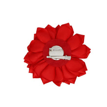 Load image into Gallery viewer, Brooch Red Flower Pearl Clip and Pin for Women