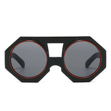 Load image into Gallery viewer, Sunglasses Black Geometric Chunky Round for Women