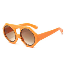 Load image into Gallery viewer, Sunglasses Orange Geometric Chunky Round for Women