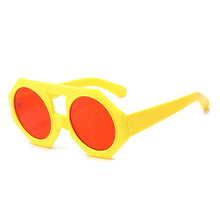 Load image into Gallery viewer, Sunglasses Yellow Geometric Chunky Round for Women