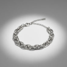 Load image into Gallery viewer, 8mm Silver Stainless Steel Handmade Chain Bracelet