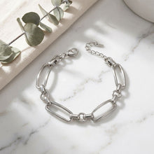 Load image into Gallery viewer, Stainless Steel Chain Bracelet with Handmade Links