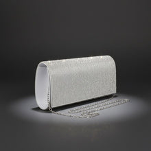 Load image into Gallery viewer, Clutch XLong Clear Rhinestone Flap Evening Bag