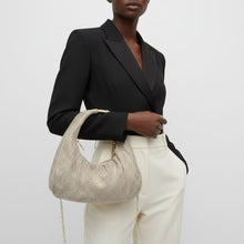 Load image into Gallery viewer, Clutch Premium Gold Rhinestone Mesh Hobo Bag