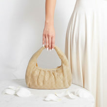 Load image into Gallery viewer, Clutch Premium Gold Rhinestone Mesh Hobo Bag