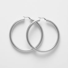Load image into Gallery viewer, Stainless Steel Hollow 2.75in Thick Earrings