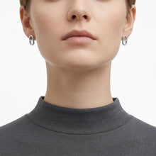 Load image into Gallery viewer, Stud Silver Stainless Mariner Anchor Earrings